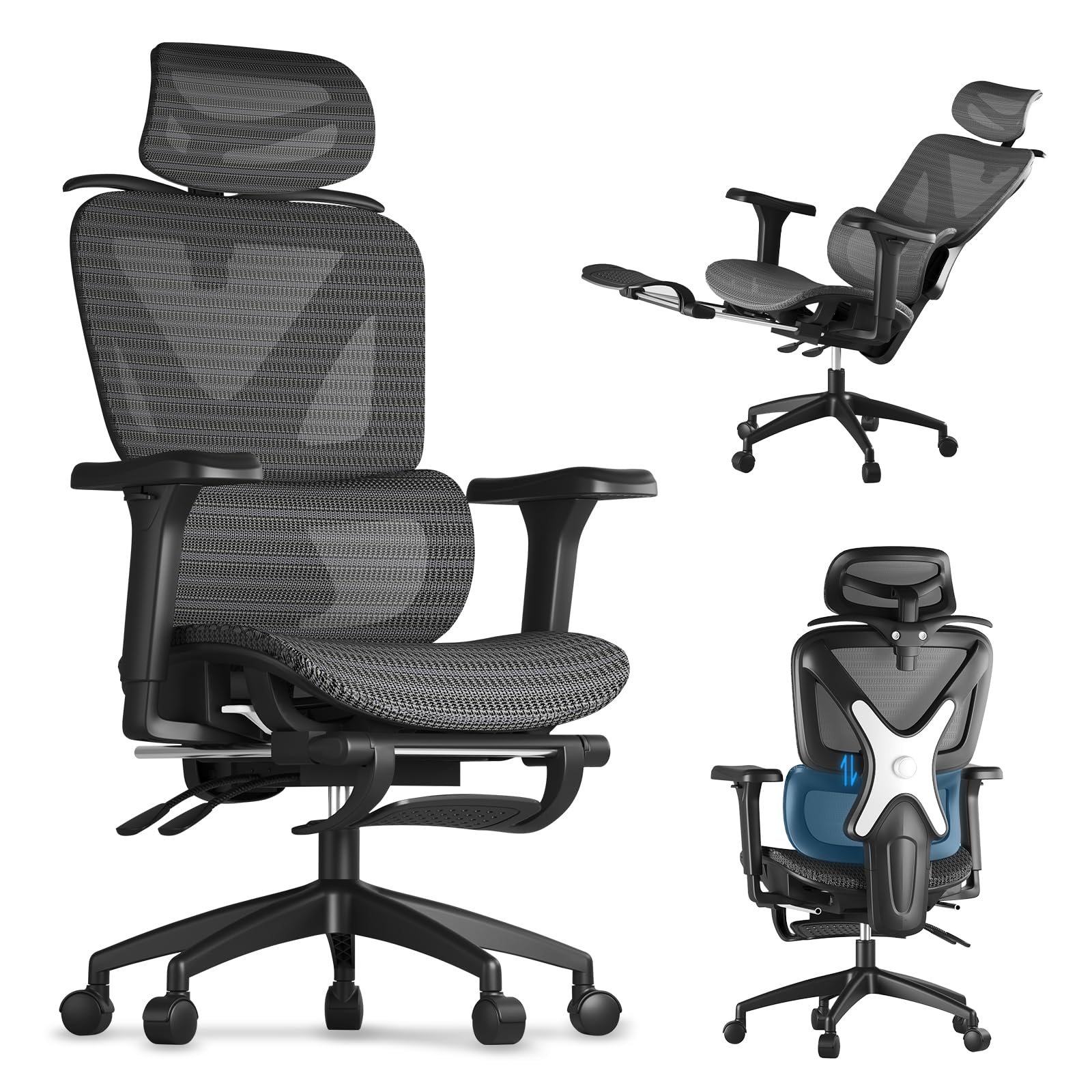 DEULUKO オフィスチェア 椅子 Amazon.co.jp: DEULUKO オフィスチェア メッシュ 人間工学 椅子 疲れ