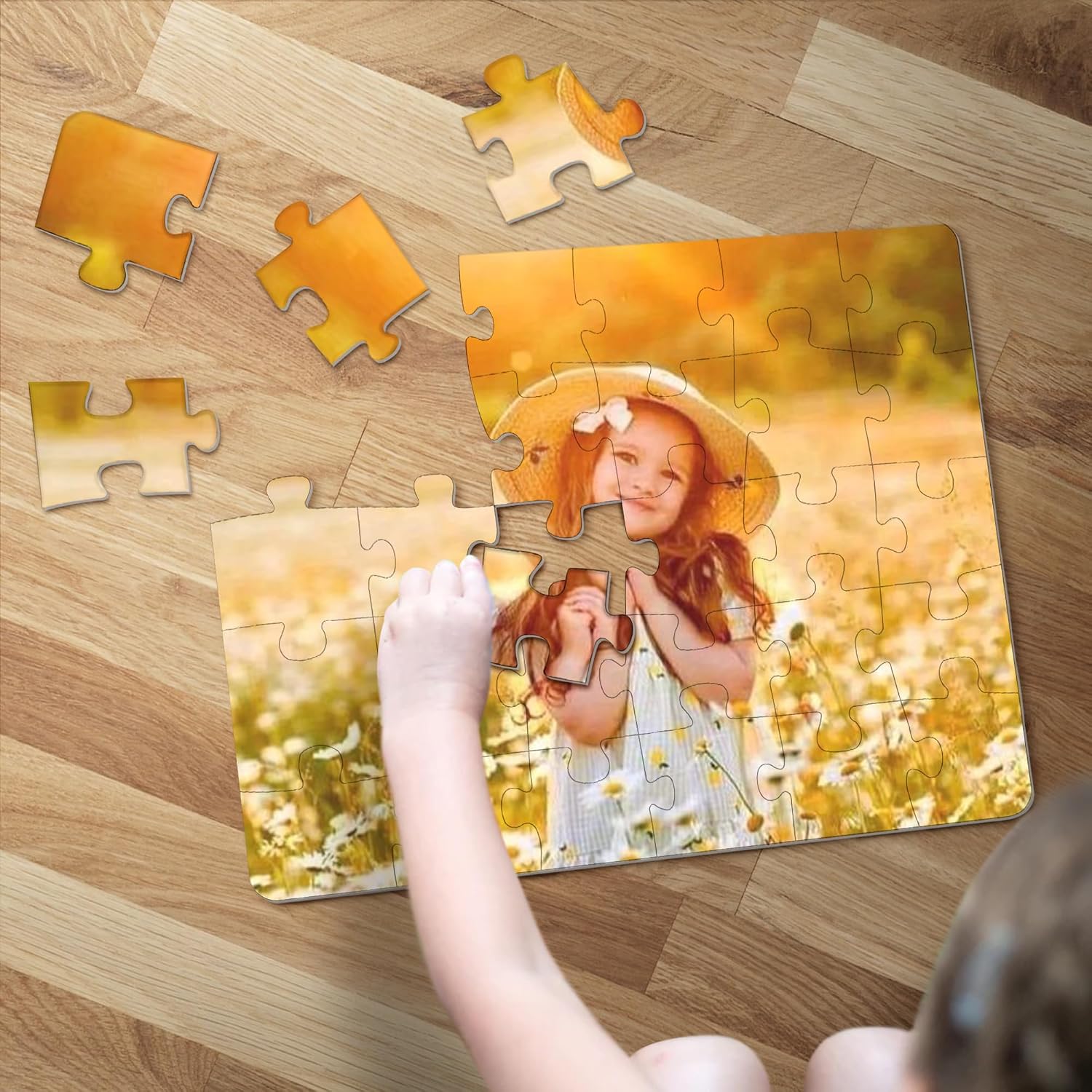 Gossby Custom Jigsaw Puzzle from Photo - Personalized Puzzle for Adults - Anniversary, Valentines Day, Birthday Gift for Him Her (Ver 1)