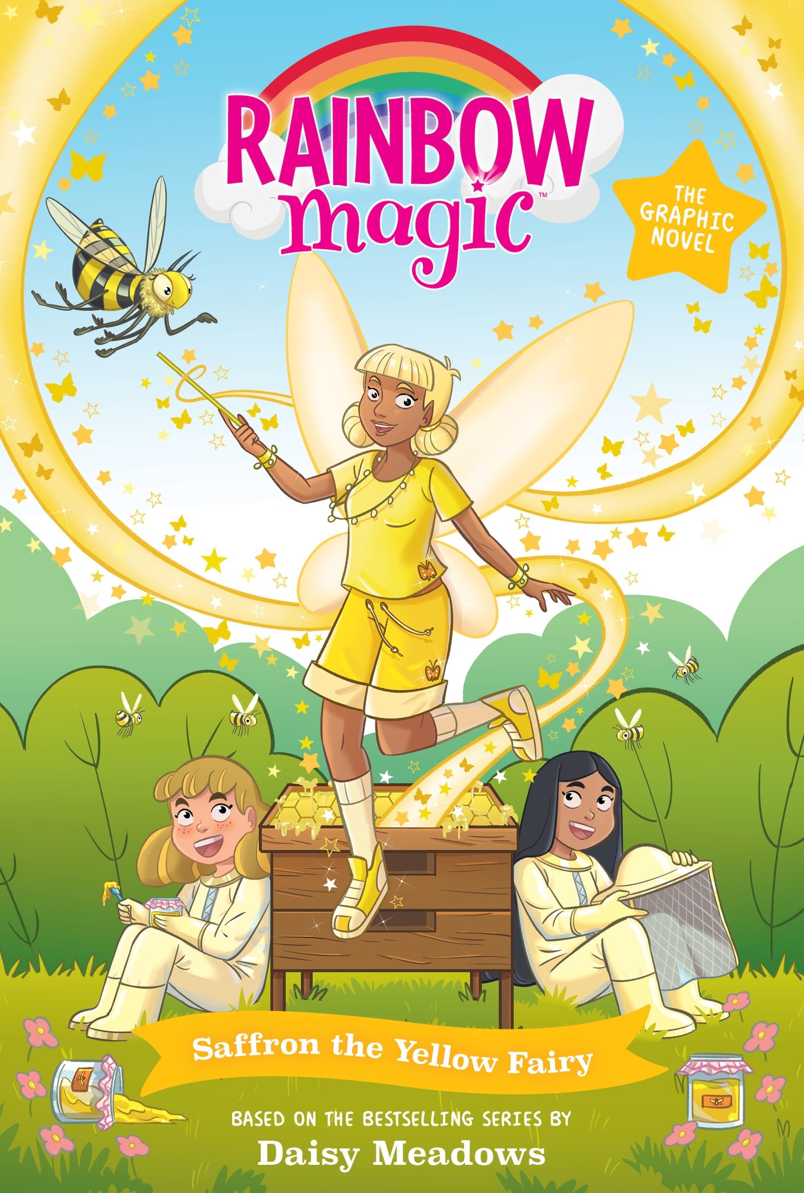 Rainbow Magic: Saffron the Yellow Fairy: Full Colour Graphic Novel: The Rainbow Fairies Book 3 (Rainbow Magic Graphic Novel)