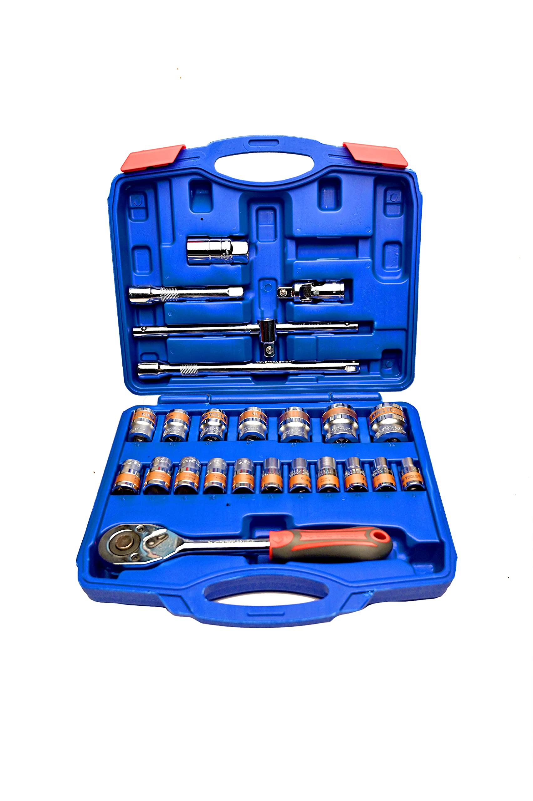 SNE 24 In 1 Heavy Duty Tool Kit Set 1/2" Dr Socket Set 24 Pcs Chrome Vanadium With Plastic Tool Box, Fixed Square (B09Y5KMMCT) Amazon Price History, Amazon Price Tracker