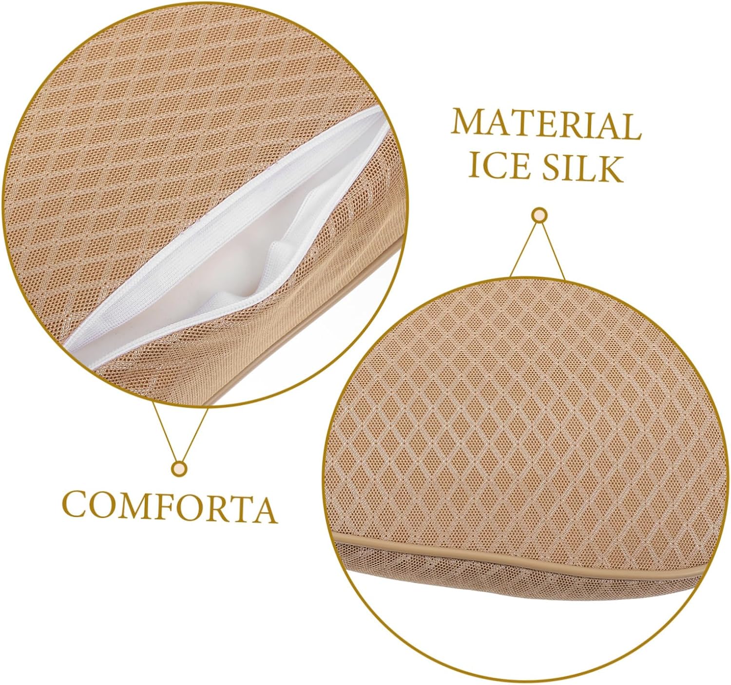 Car Seat Cushion Cooling Properties Stylish Ice Cover for Comfortable Driving Non- Automotive Seat Pad for Cars Suvs and Trucks