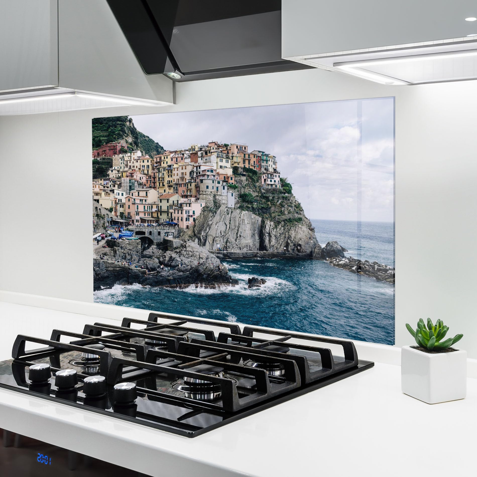 Crédence de cuisine en verre trempé ARTHUB 60x100 cm design moderne élégant