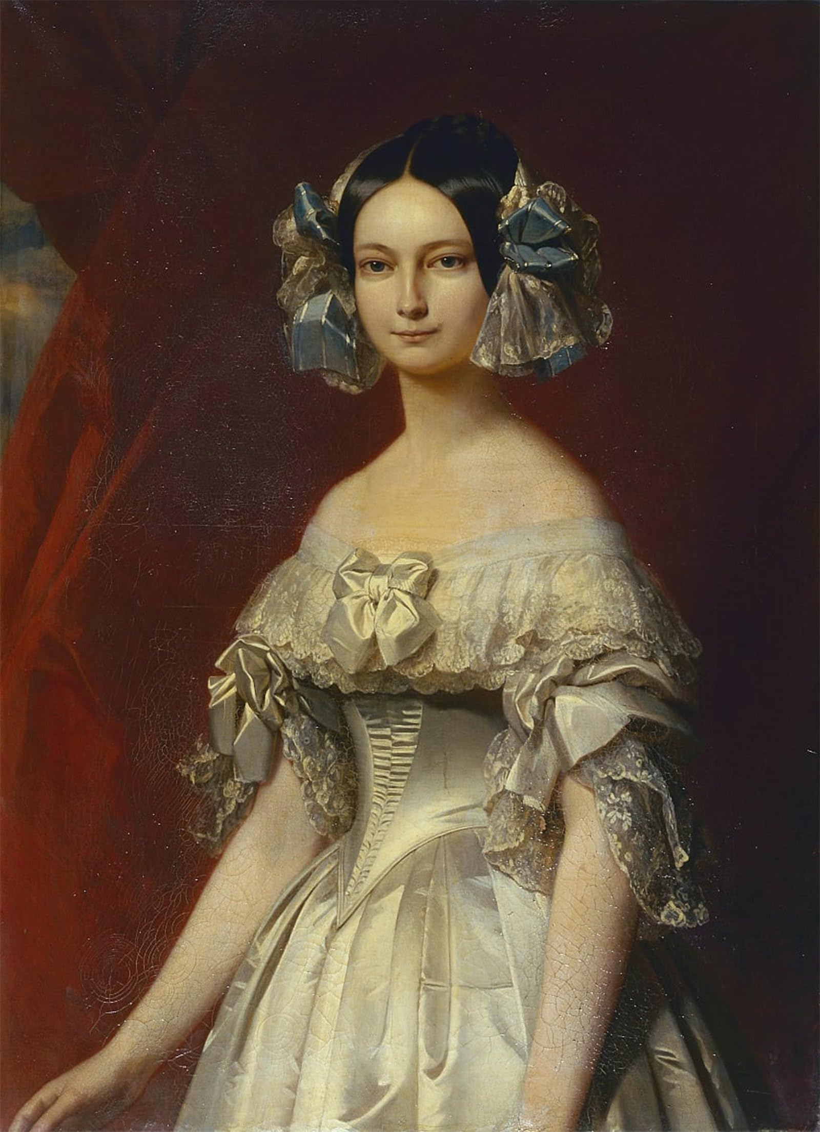 POSTERIIk Vintage Print Pop Art Landscape Artwork Portrait De La Princesse Royale by Xaver Winterhalter Art Prints for Office Home Decor 60x90cm