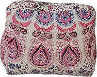 TradeStar Pure Cotton Women's Large Tote Crossbody Shoulder Bag - Printed Versatile Diaper Travel Handbag with Zipper