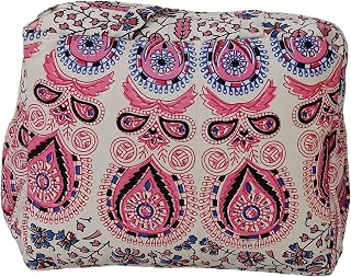 TradeStar Pure Cotton Women's Large Tote Crossbody Shoulder Bag - Printed Versatile Diaper Travel Handbag with Zipper