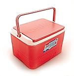 Cello Chiller Ice Box | Standard Size for Travel Party Bar Ice Cubes | Cold Drinks | Medical Purpose | 3 Litre, Red