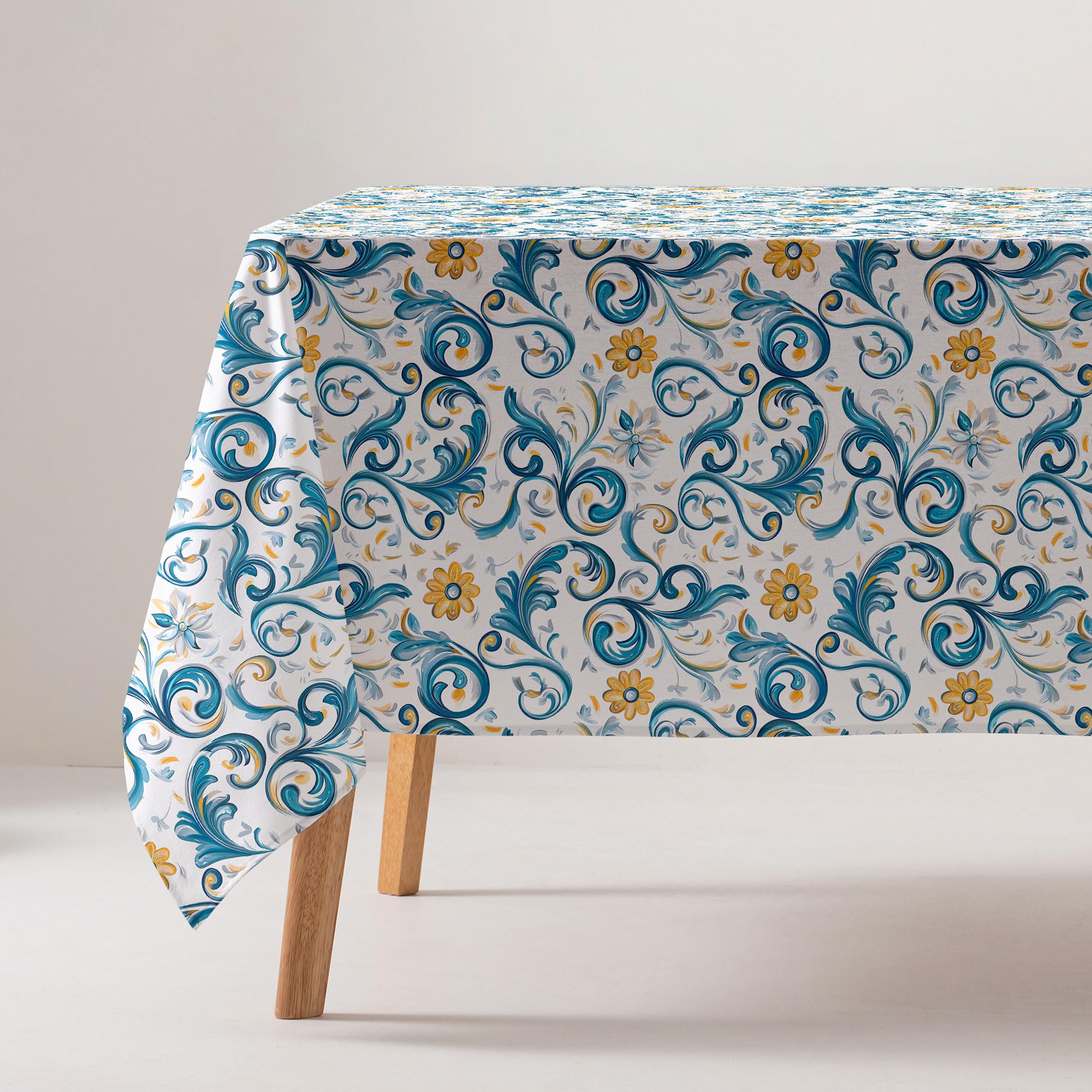 Nappe anti-taches coton abstrait 160x240 cm multicolore GAMUSI