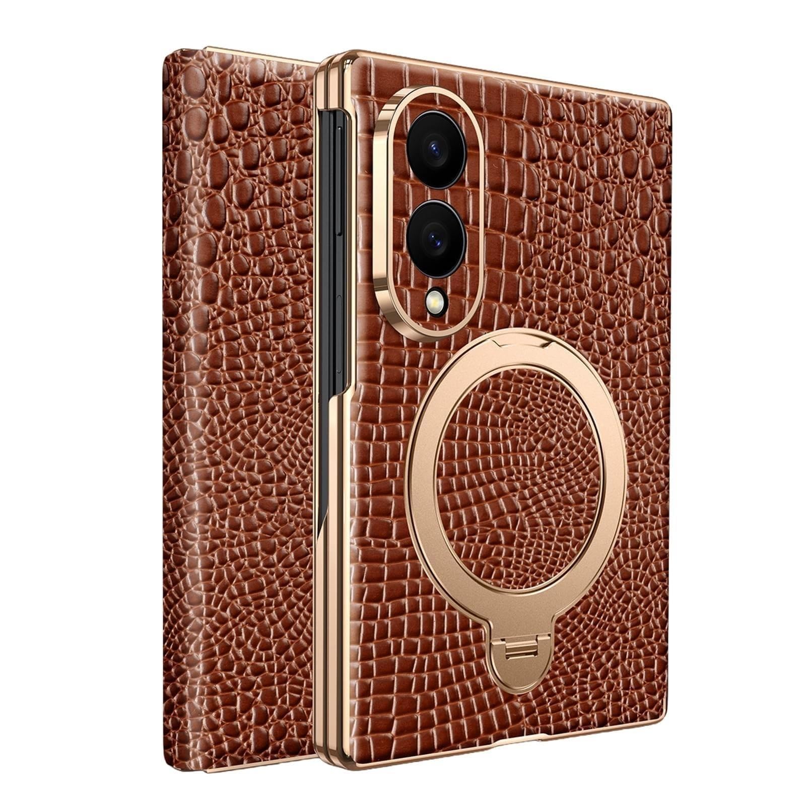 Custodia Per Samsung Galaxy Z Fold 8, Pelle Vera Case Resistente