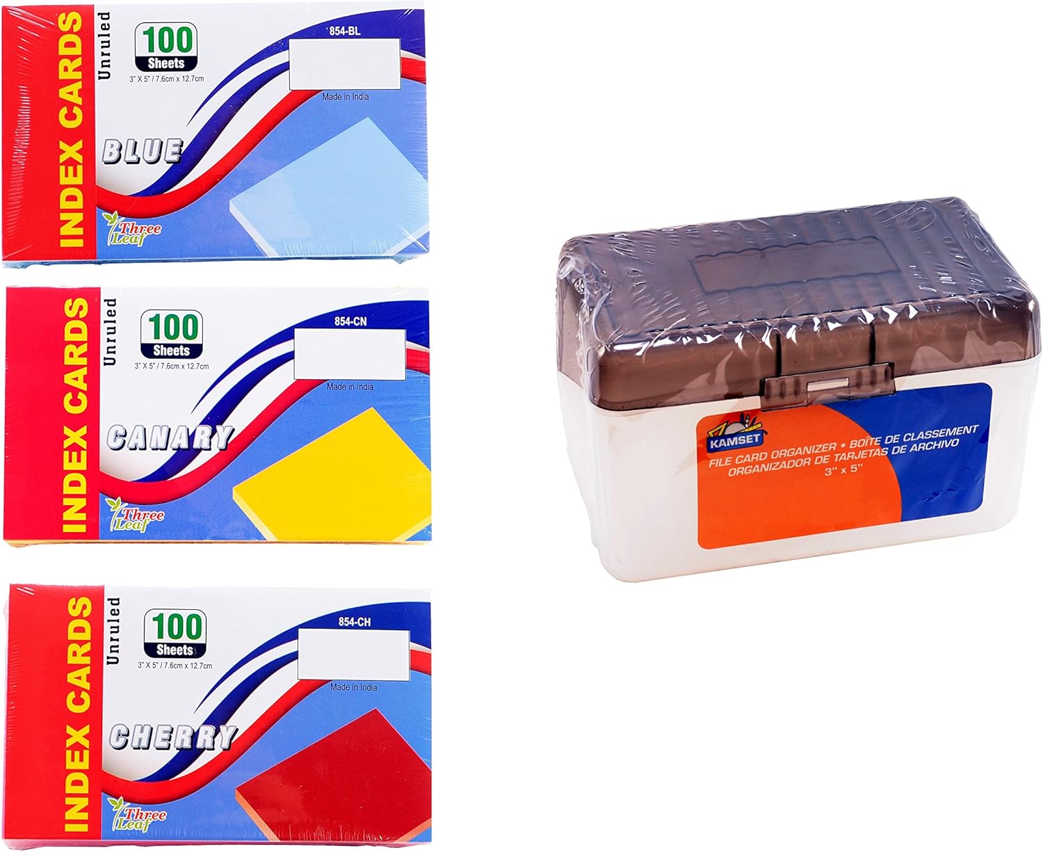 Colored Index Cards, 3x5Inch, Unruled, Colors Canary