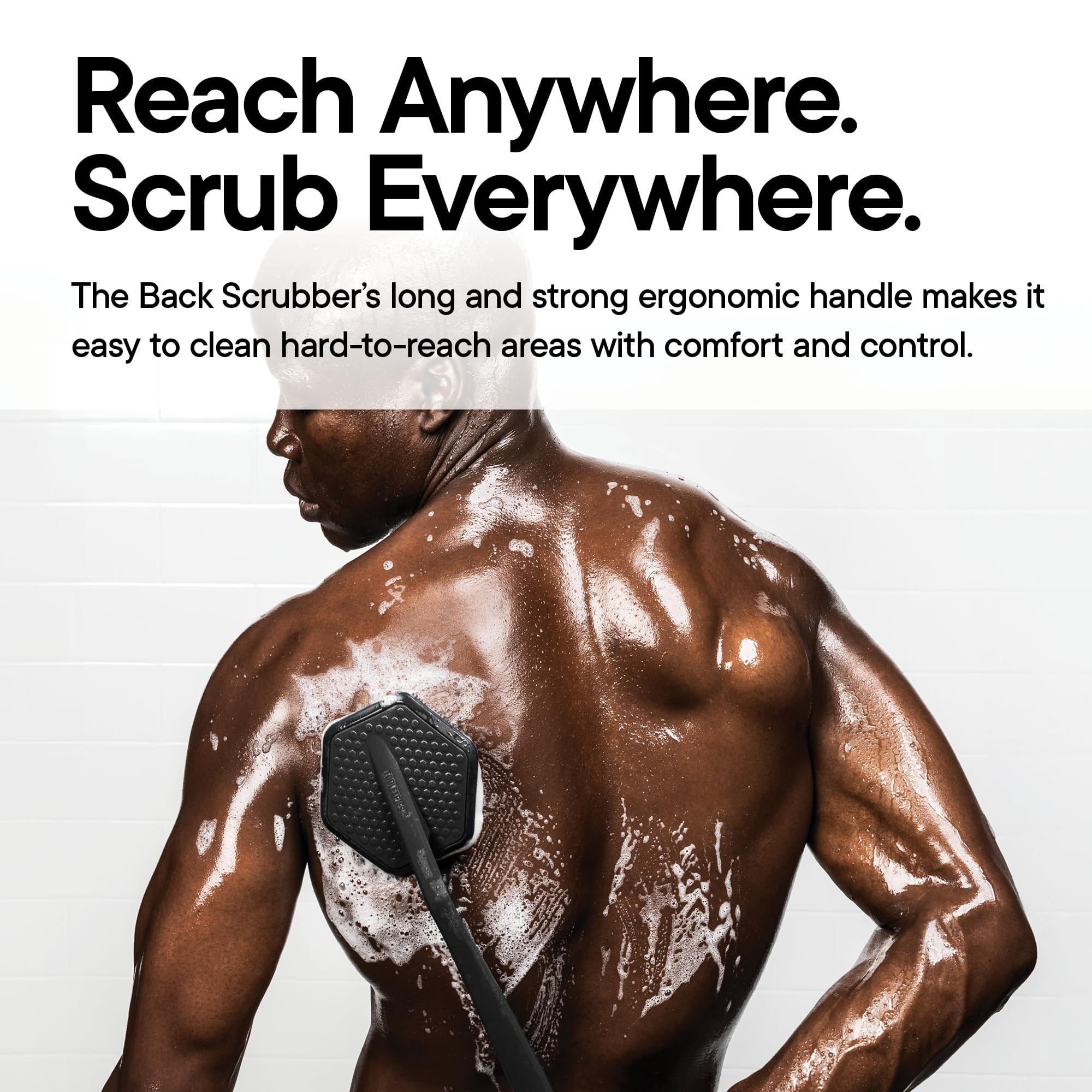 TOOLETRIES The Scrub King Silicone Shower Set - Charcoal