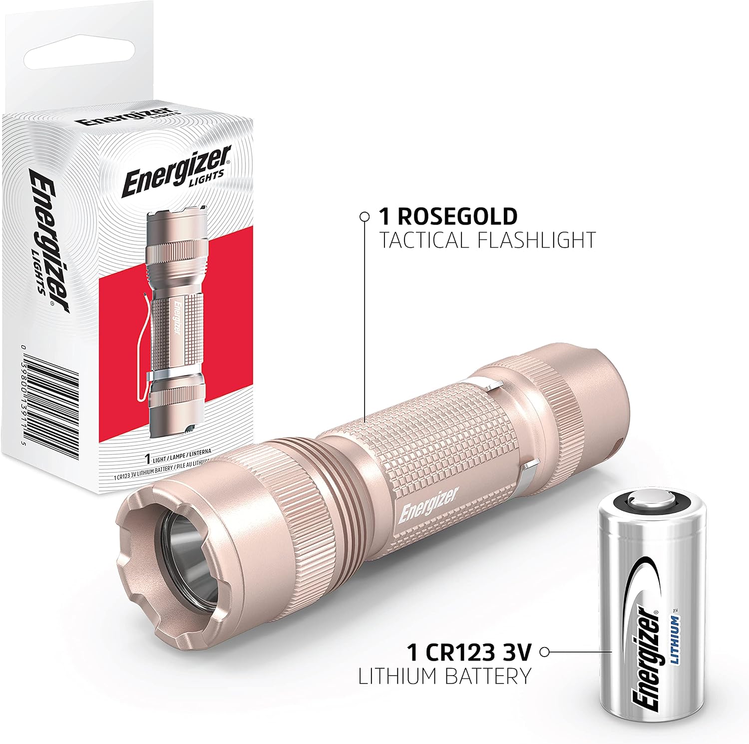 Energizer LED Flashlight, Bright Mini EDC Flash Light, IPX4 Water Resistant Flashlights for Camping, Outdoor, Emergency Power Outage (Batteries Included)