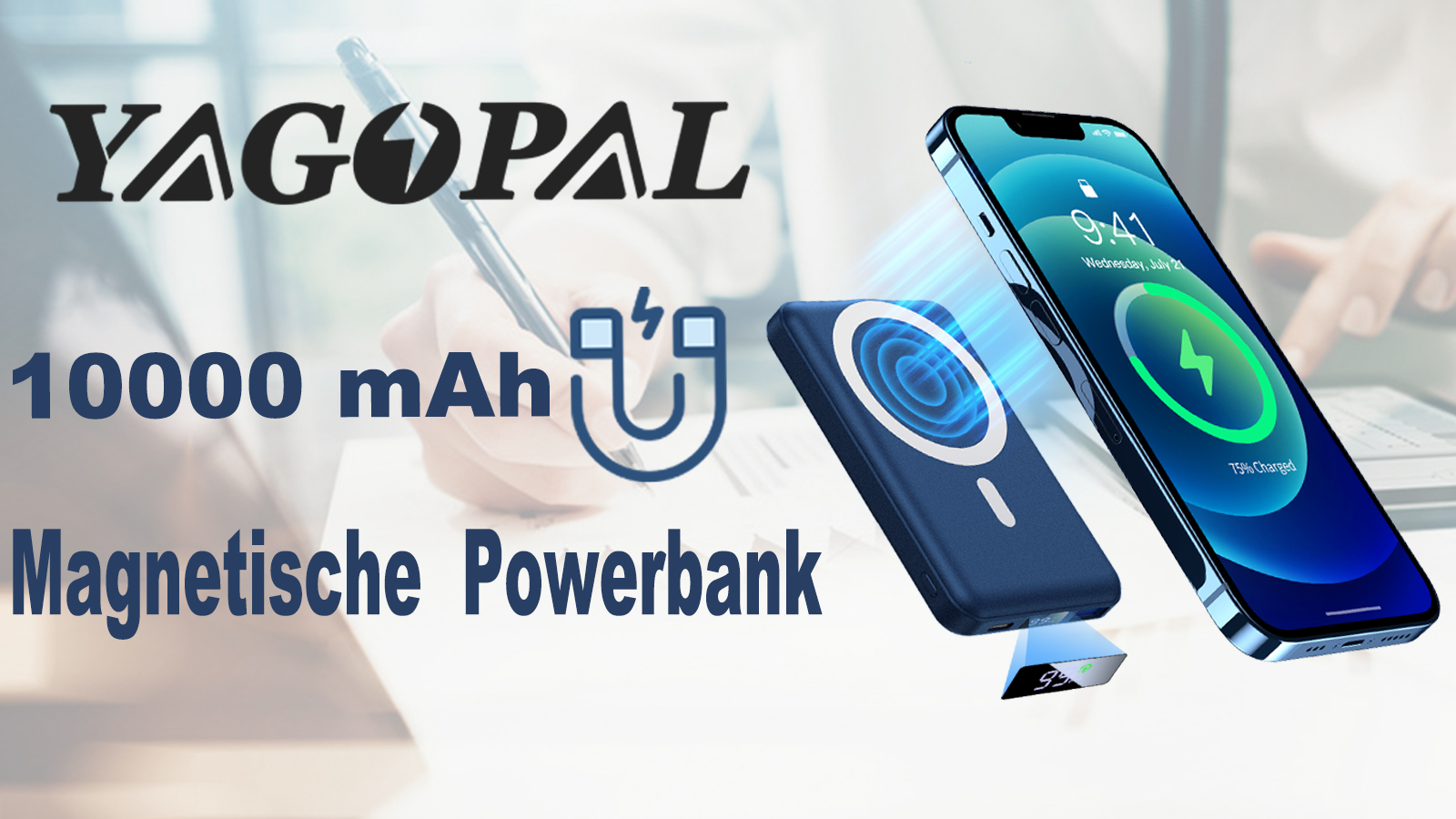 Batterie MagSafe Portable Magnétique Avec Logo Personnalisé : Banque Dalimentation Avec Chargeur Sans Fil 10 000 MAh, Charge Rapide 22,5 W, USB C Du 18,38 € | DHgate