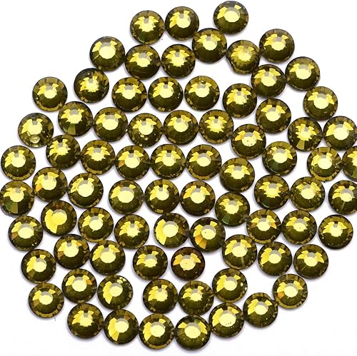 Miniatura 7 de 4500 piezas de diamantes de imitación de cristal de fijación en caliente con parte trasera plana HotFix gemas de cristal redondas (zafiro, SS6)