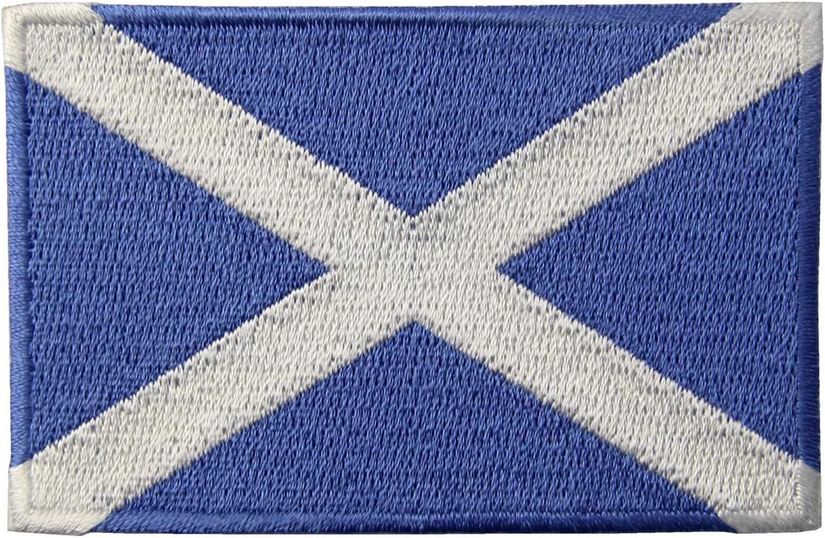 Scotland Flag Scottish National Emblem Embroidered Iron On Sew On Patch