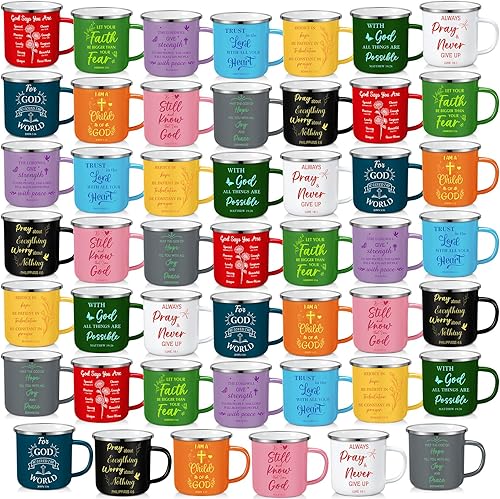 Miniatura 11 de 48 tazas de regalo de agradecimiento a granel, regalos de equipo de Navidad, taza de café inspiradora de 12 onzas, taza de café motivacional con asa