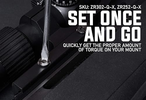 Miniatura 7 de Monstrum Montaje de mira de perfil delgado en serie con riel Picatinny con desplazamiento y liberación rápida