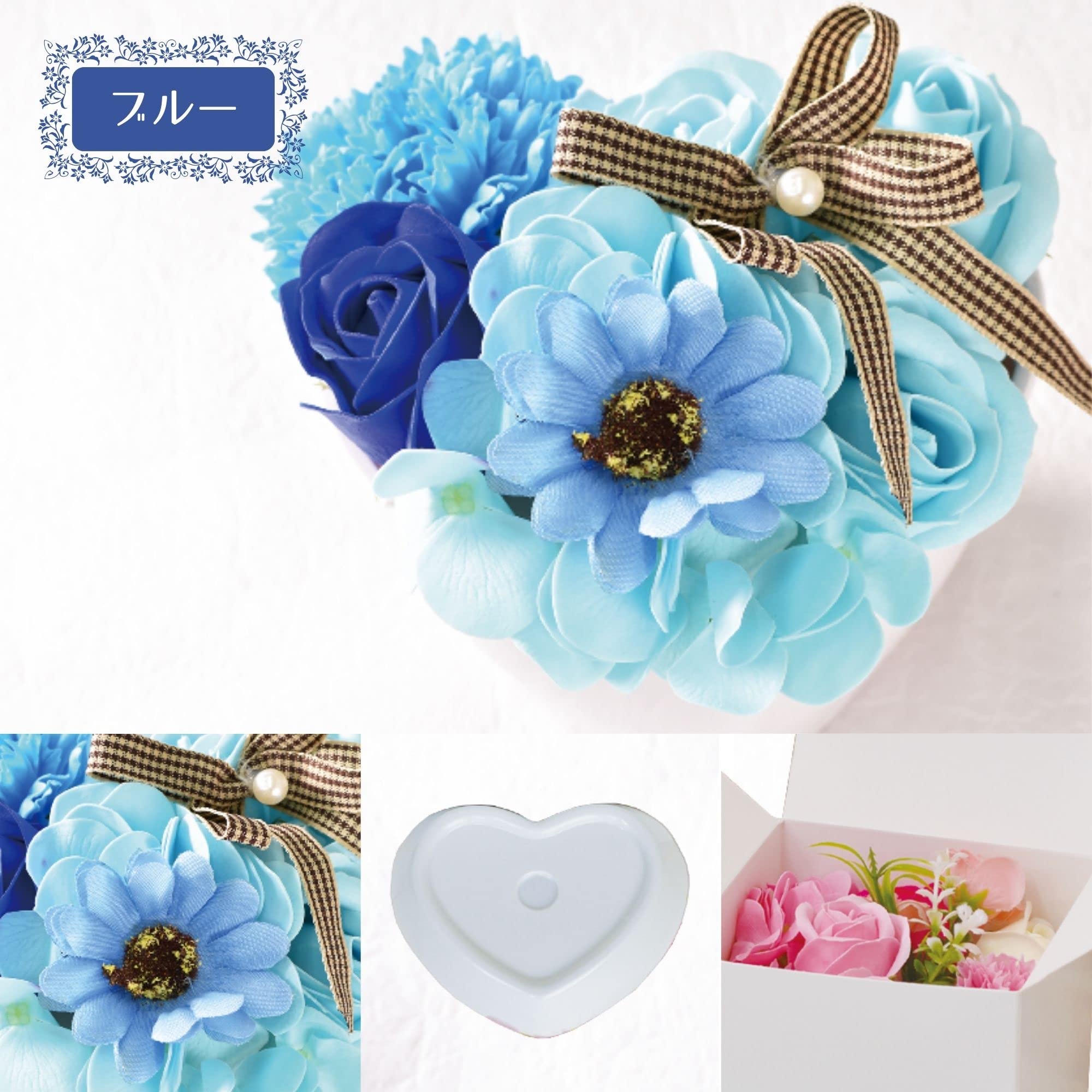 Amazon｜ポピー名古屋 ソープフラワー 造花 花束 ギフト シャボン