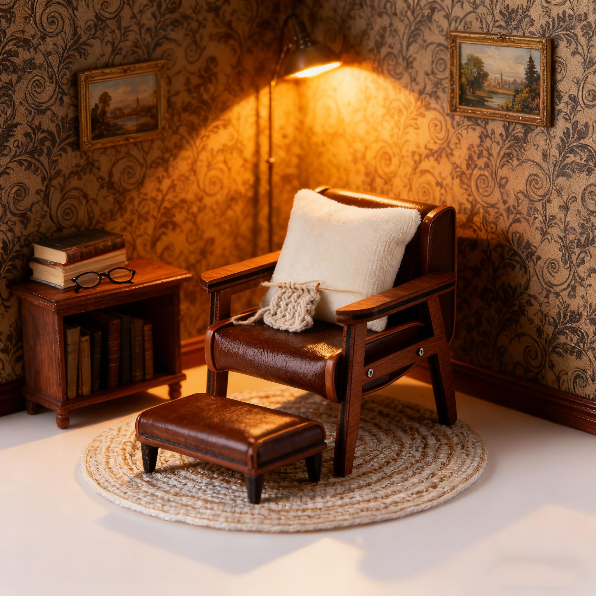 Minamzee 1:12 Dollhouse Couch Furniture Set - Image 3