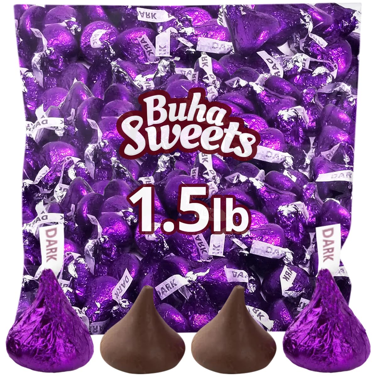 Kisses Dark Chocolate Candy for Special MeltinYourMouth