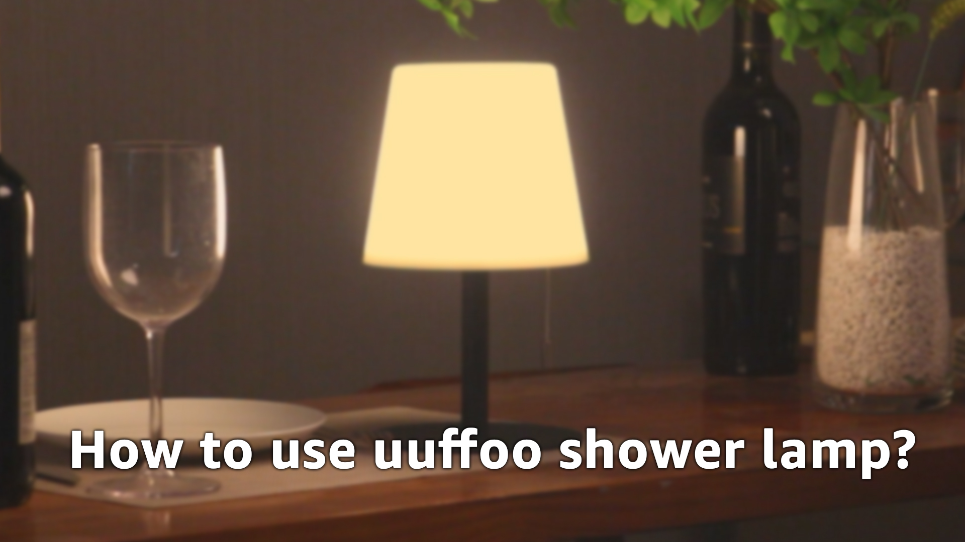 Image of uuffoo Shower Lamp Rechargeable Cordless Light Waterproof for Bathroom Spa | Portable Battery Operated Table Lamp RGB Mood Lighting LED Night Light for Patio kitchen Camping (2PCS Black)