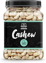 Organic Box 100% Natural and Premium Cashew Nuts - 1 Kg Kaju Whole Kernels Plain for Caterers, Restaurants, Sweet Makers - Crispy, Crunchy, Off-white (1kg) - New Year Gift Pack