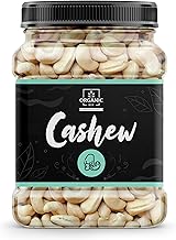 Organic Box 100% Natural and Premium Cashew Nuts/Kaju Whole Kernels Plain for Caterers, Restaurants, Sweet Makers - Crispy, Crunchy, Off-white (1kg) - New Year Gift Pack