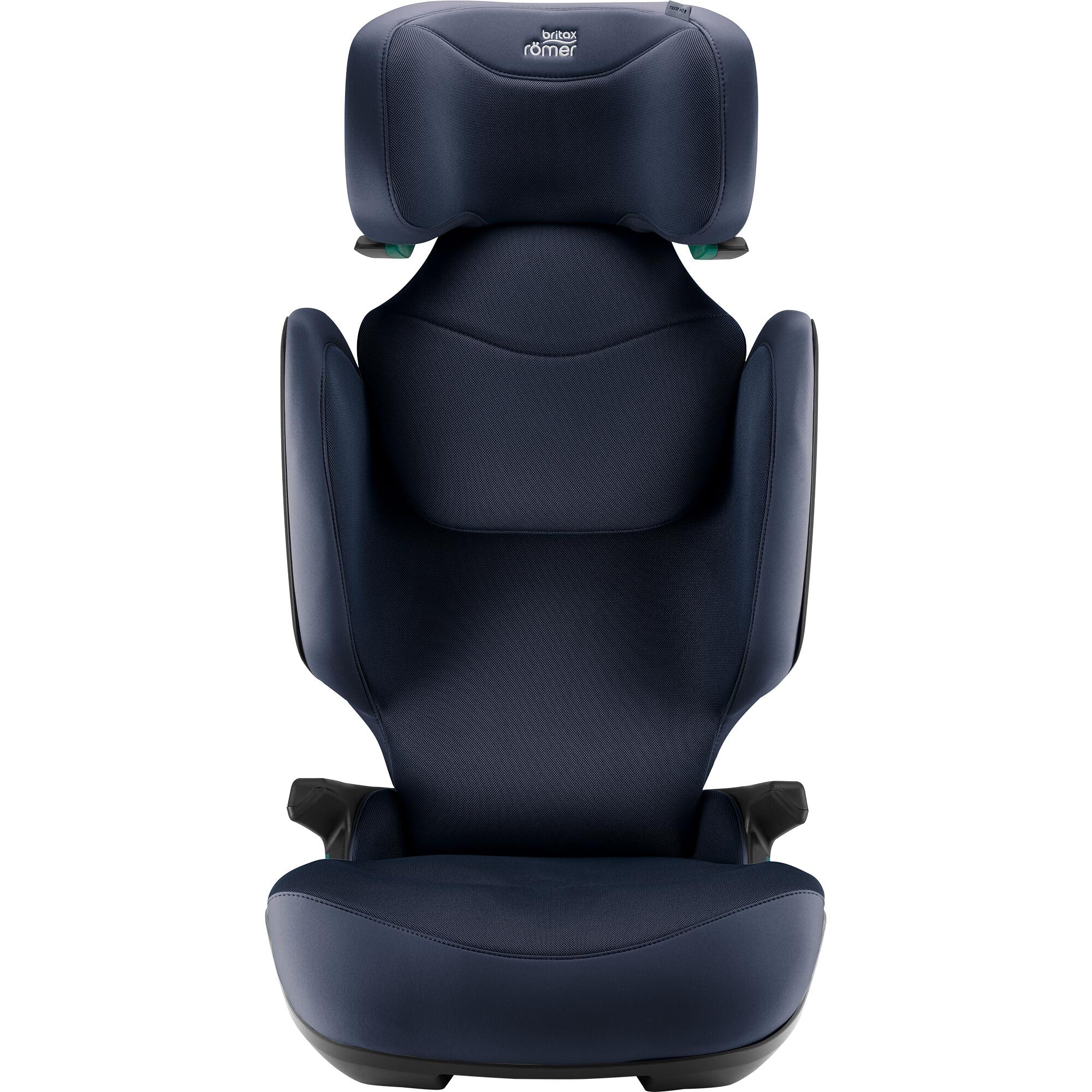 BRITAX RÖMER Fotelik samochodowy dla dzieci KIDFIX PRO M, dla dzieci od 100-150 cm (i-Size) z ISOFIX i bez, 35-12 lat, niebieski - styl