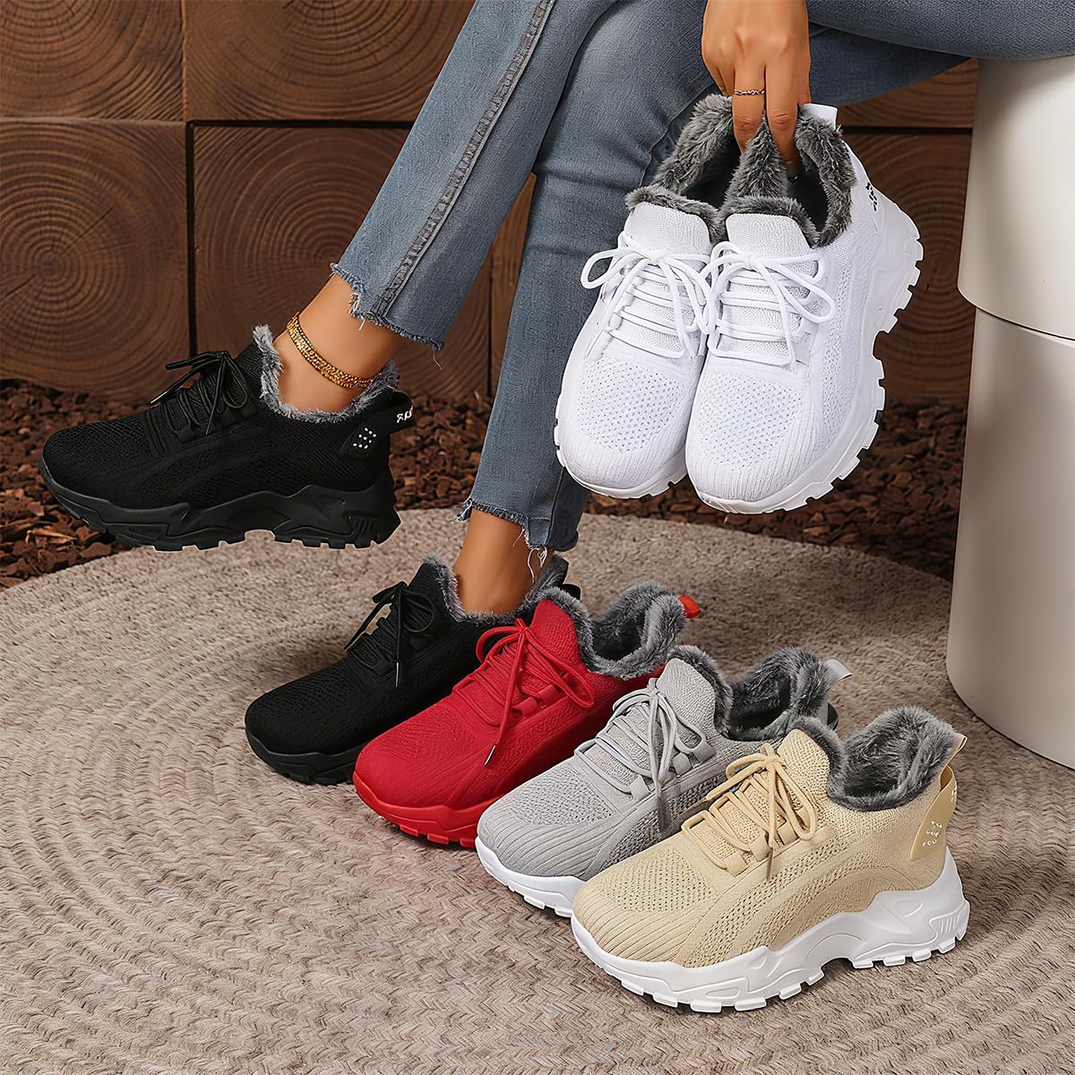 Chaussures chaudes, confortables et respirantes pour femme, et bottes de neige décontractées et respirantes pour l'intérieur et l'extérieur
