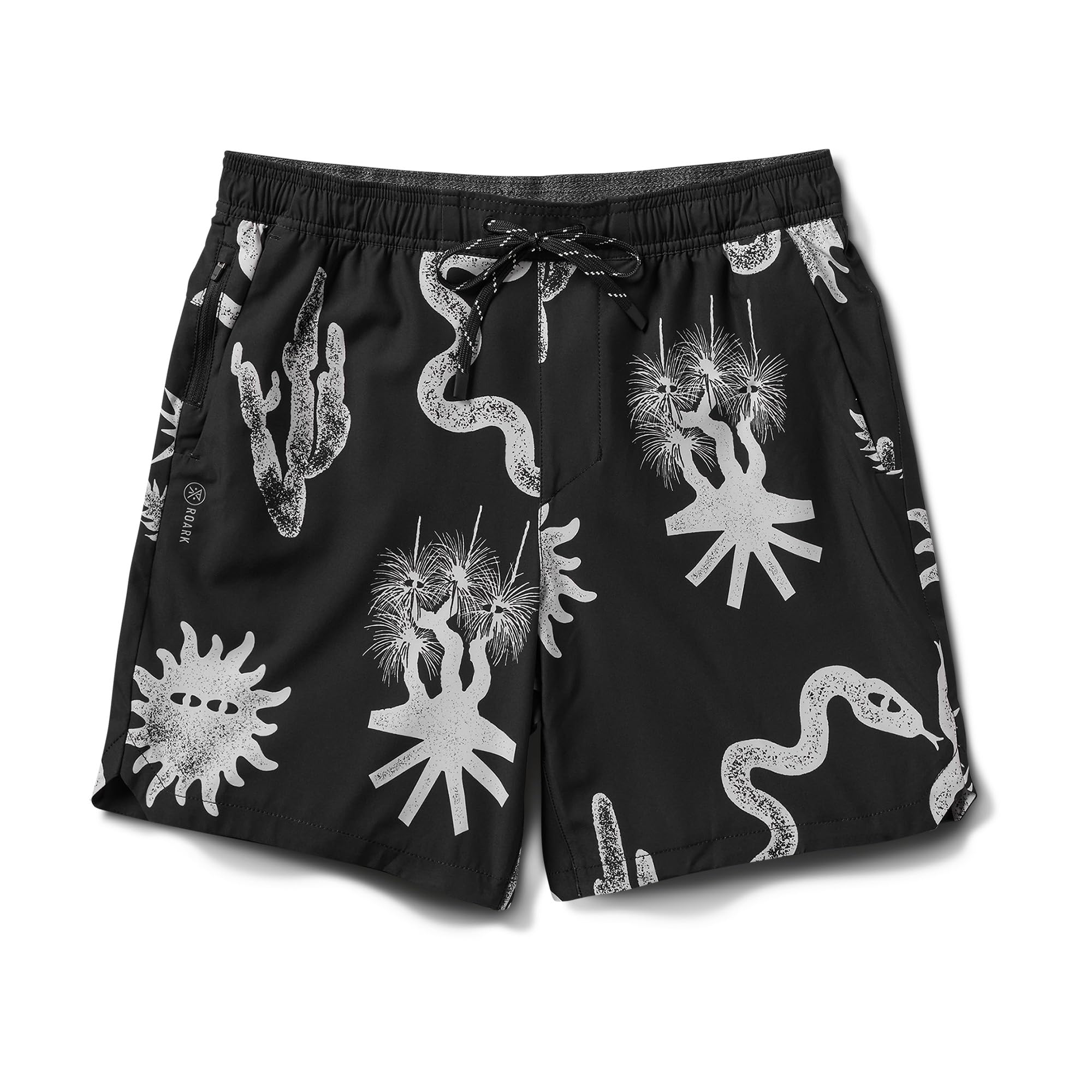Roark Serrano 7 Mens Athletic Gym Shorts Lightweight Quick-Dry Stretch Moisture-Wicking Workout Shorts with Zip Pockets