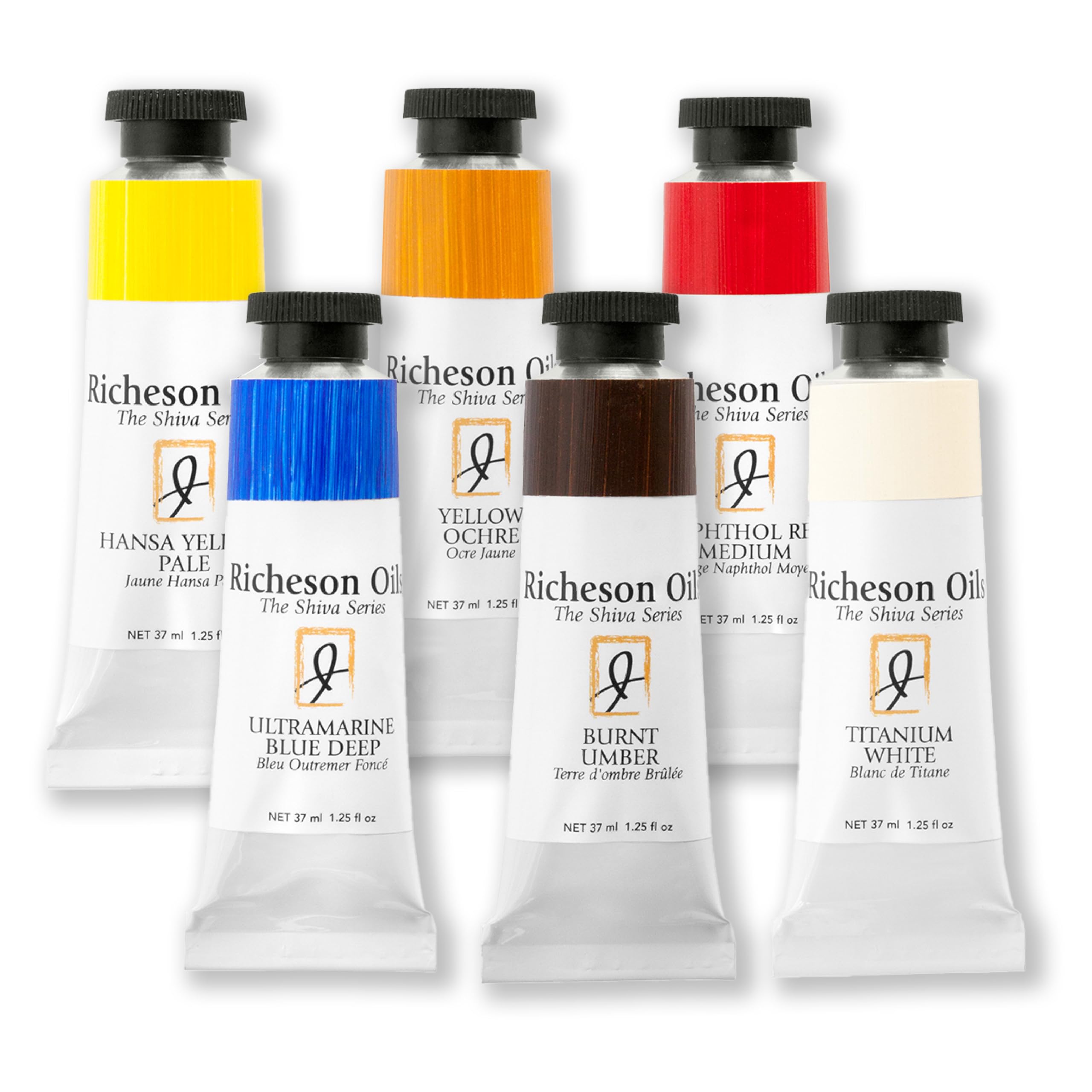 Jack Richeson & Co, Shiva Series Oil Paint Set - Introductory Set 6 Colors