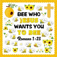 gisgfim Bee Jesus Bulletin Board Decorations Bee Who Jesus Wants You to Bee Cutouts Summer Christian Religious Classroom Decor Cross Bulletin Board Borders for Vbs Bible Sunday School Wall Decor