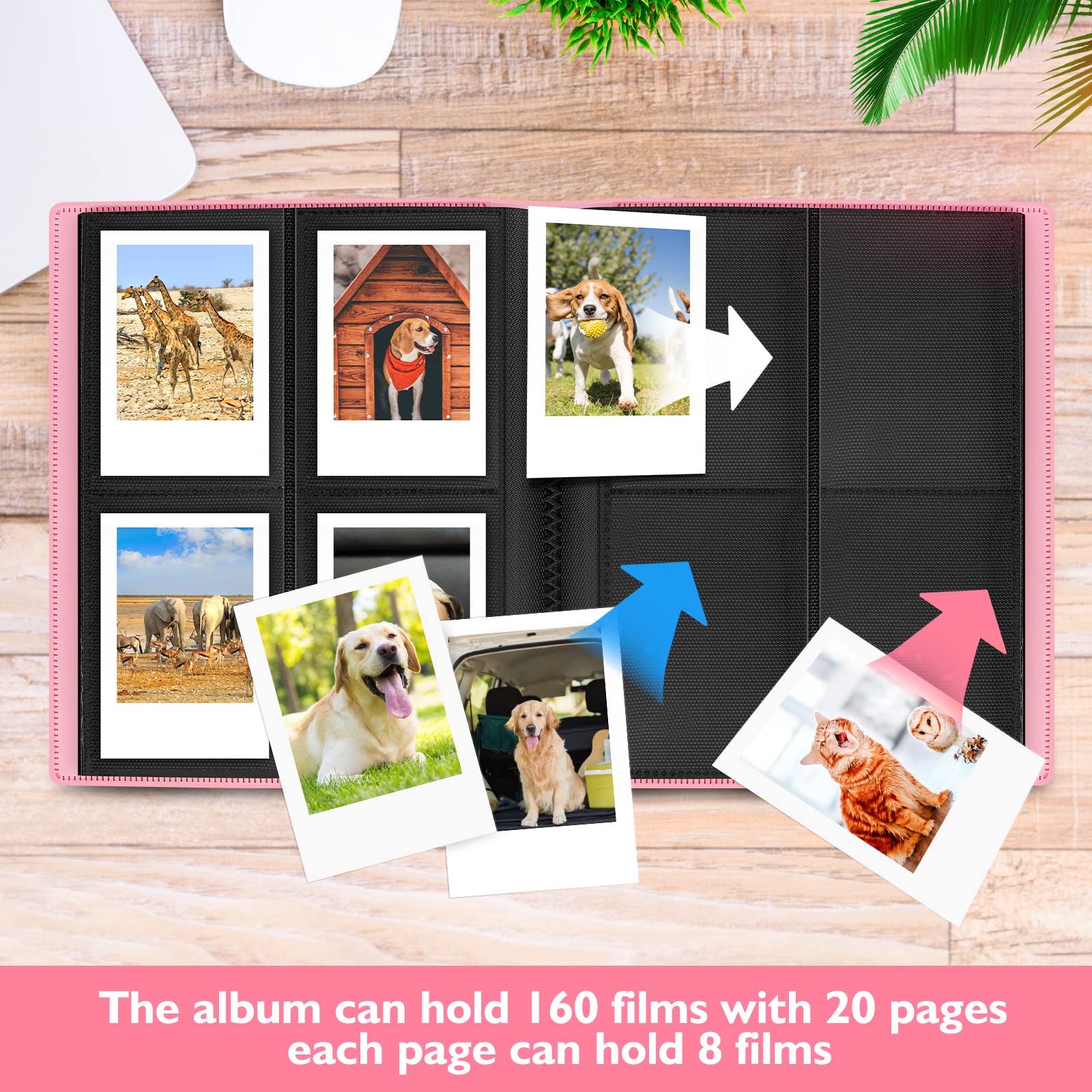 Mini Photo Album 160 Pockets for 2 * 3 inch Photo Compatible with Fujifilm Instax Mini Film/Kpop Photocards - Image 4