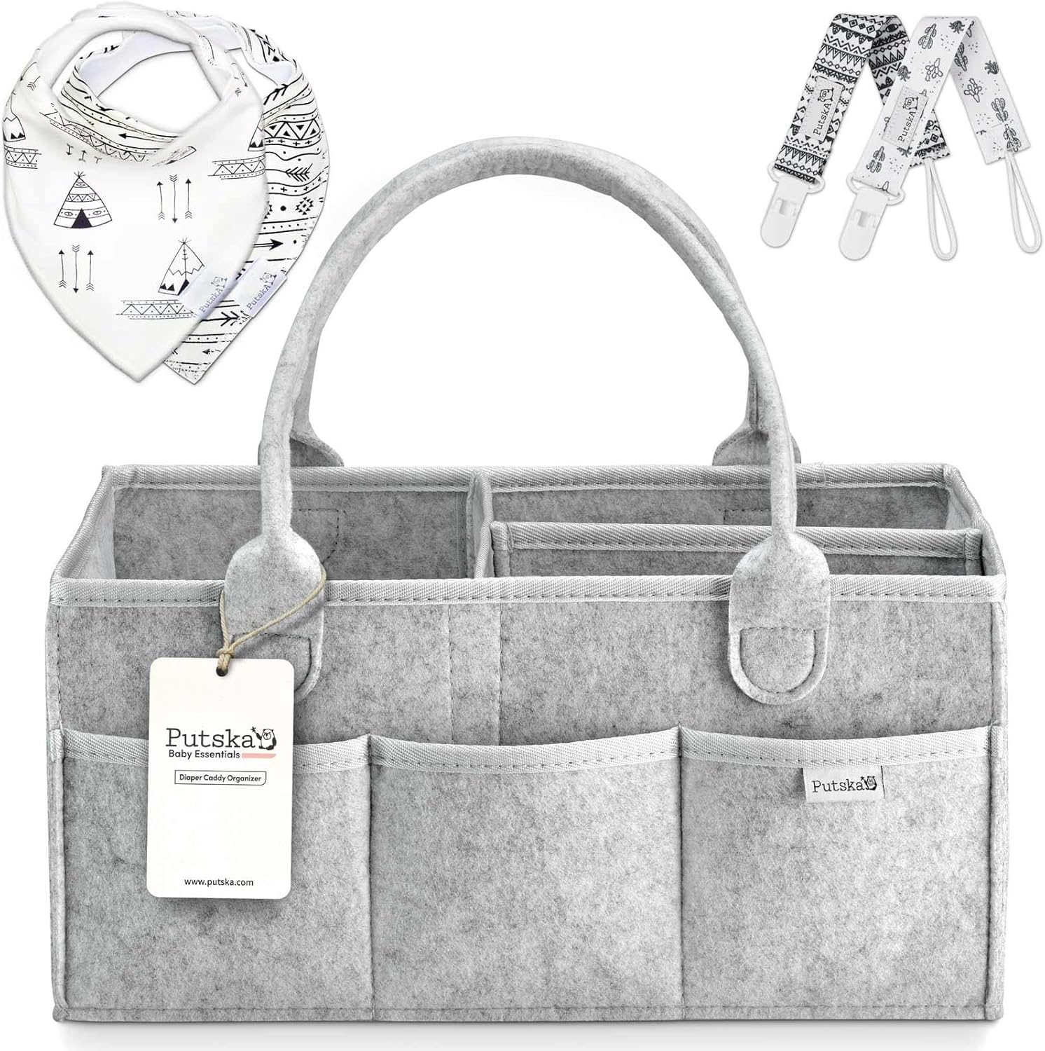 Putska Baby Diaper Caddy Organizer Gift Registry For Baby Shower