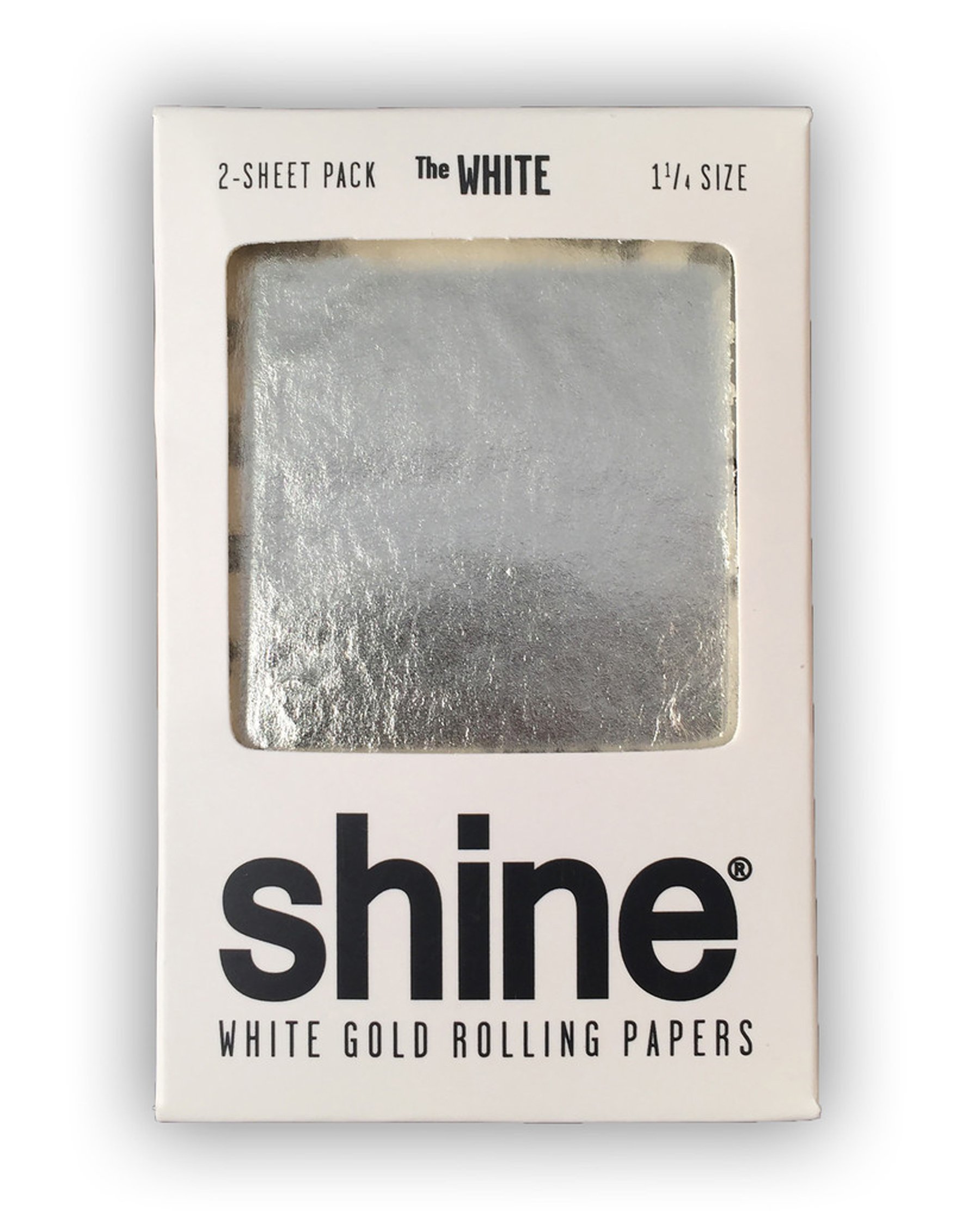 Shine 24K White Gold Rolling Papers 2 Sheet Pack The White by Shine 24K White Gold Rolling Papers 2 Sheet Pack The White