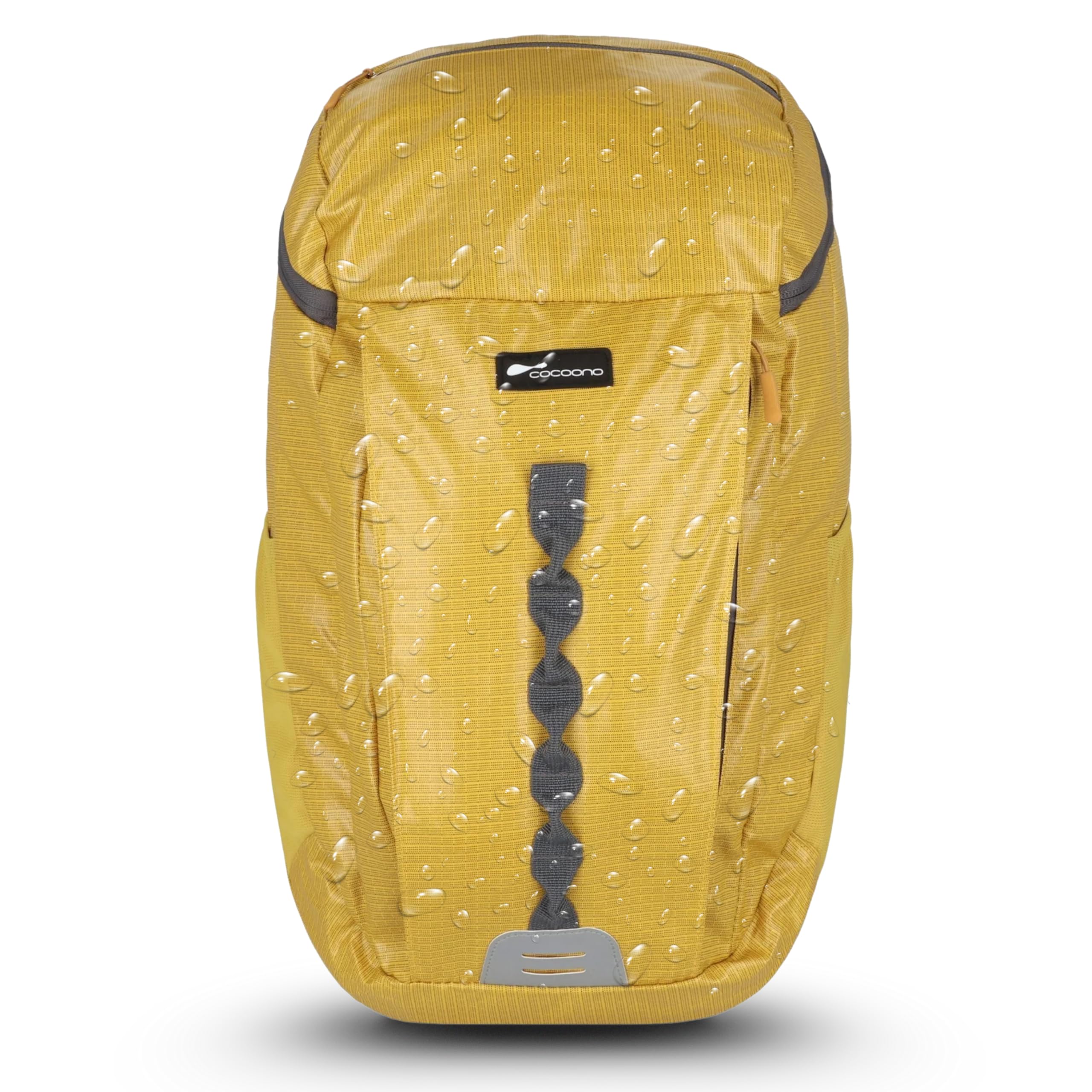 NOWI cocoono Zaino Giallo Scuola Lavoro Portatile Scomparto Impermeabile Dispositivo per Sistema di Idratazione Cinghia Petto Bagaglio A Mano Nero 51 cm 21 L, giallo.