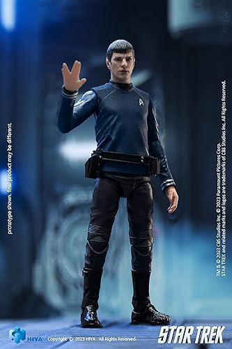 Miniatura 4 de Hiya Toys Star Trek 2009 Spock Exquisita Serie Mini 118 Escala Previa Figura de Acción Exclusiva