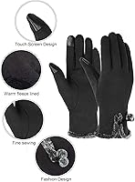 Vista 4 de Dimore Winter Gloves for Women with Touch Screen Fingers Warm Thick Texting