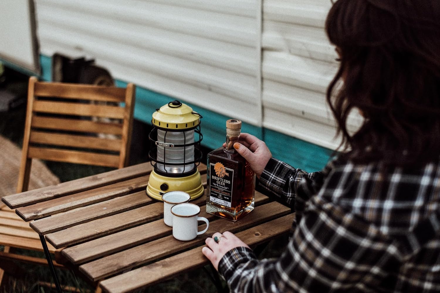 Barebones Forest Lantern – Dusty Yellow, Vintage Rechargeable LED Lantern with Adjustable Brightness – Battery Operated Camping Light for Outdoor Adventures, Backyard Gatherings, and Emergency Use - Image 5