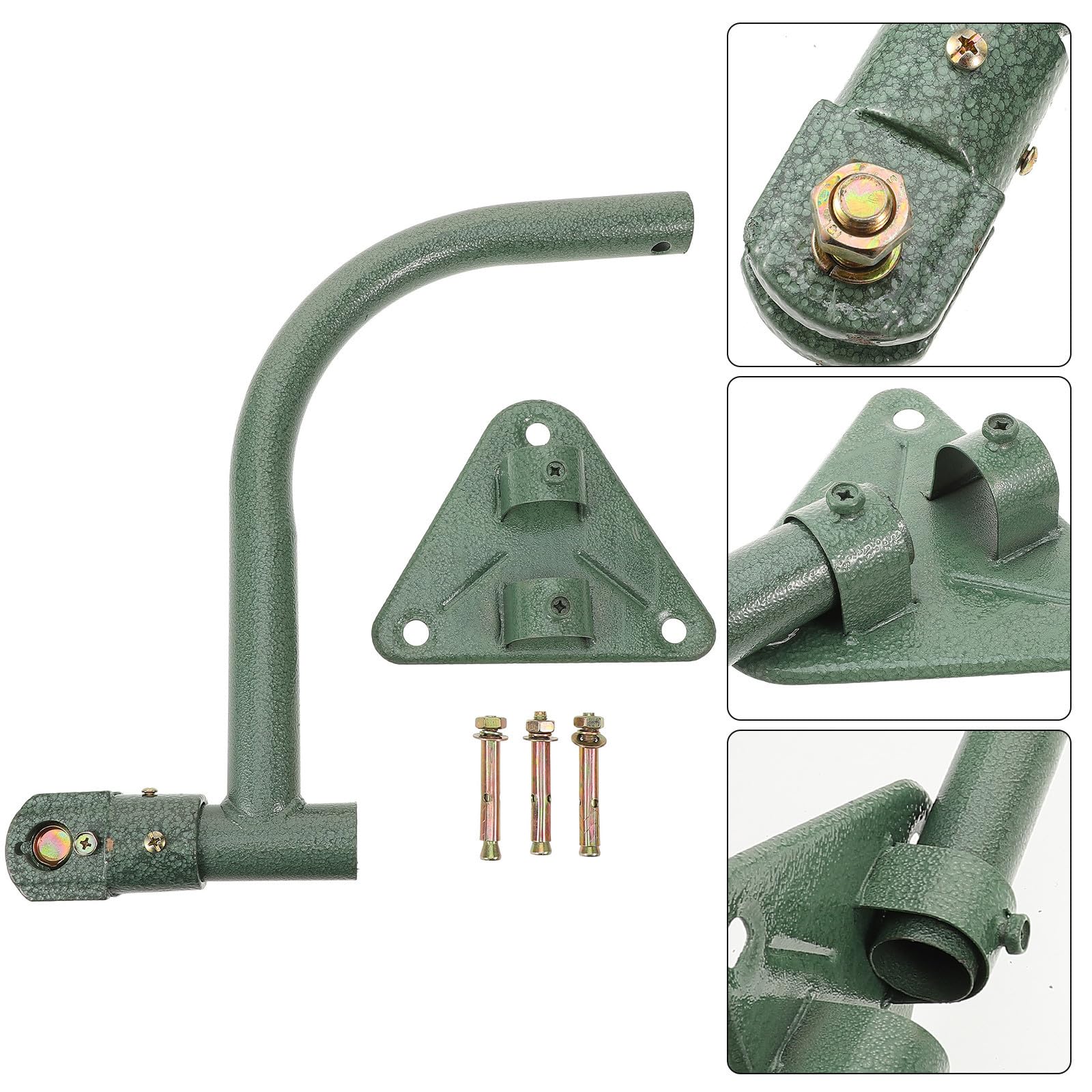 Staffa per Ventilatori da Parete in Ferro Verde, Supporto Versatile e Sicuro per Ventilatore da Muro, per Festa Estiva e Uso Industriale
