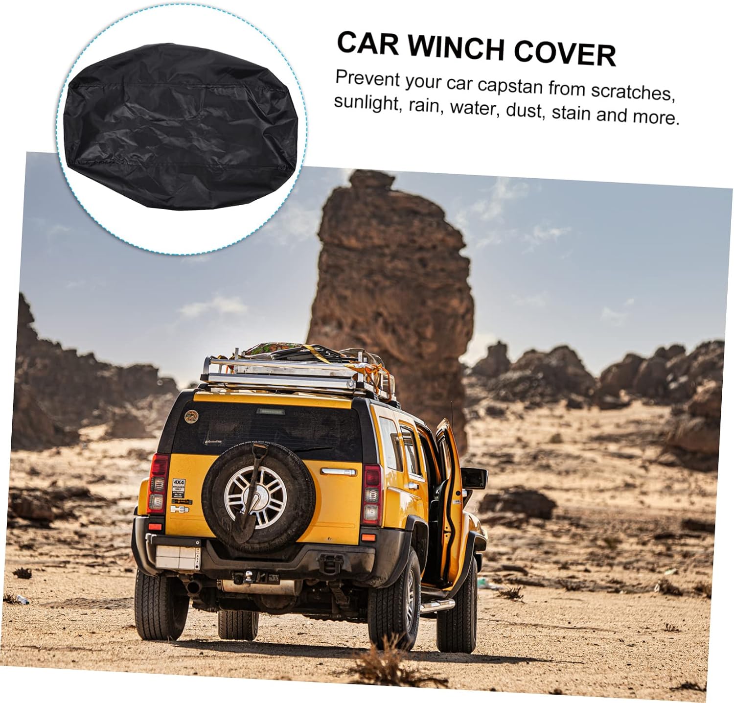 1pc Winch Cover Oxford Cloth Protective Cover for Winch Heavy-duty Dustproof and Weather-resistant Design for Outdoor Use