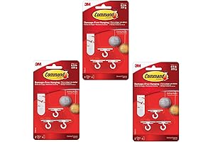 Everbilt Ceiling Hooks 9 Hooks, 12 Foam Strips - Practical and Easy-to-Use...