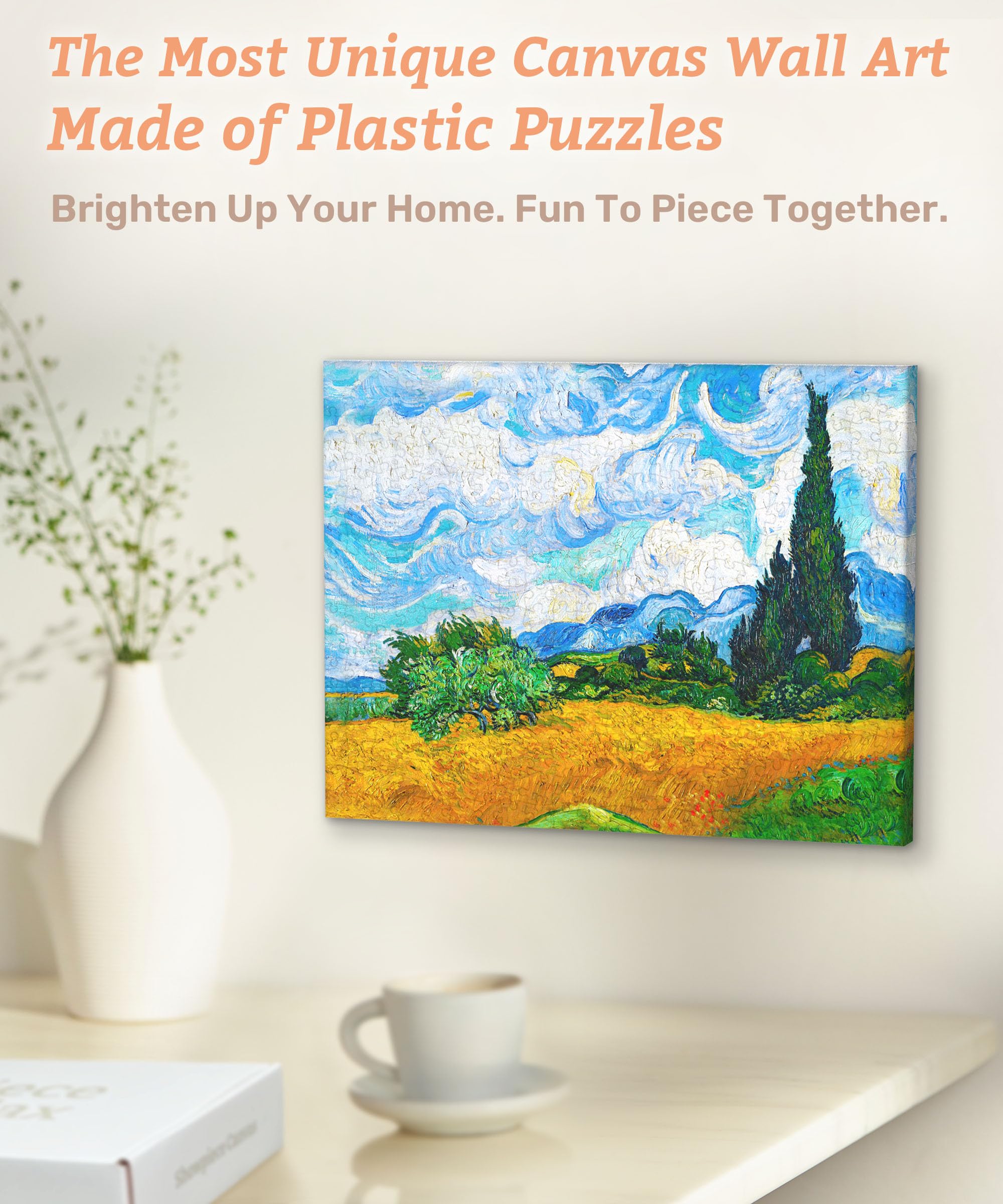 PieceRelax Canvas Wall Art Puzzles for Adults, Vincent van Gogh - Image 2