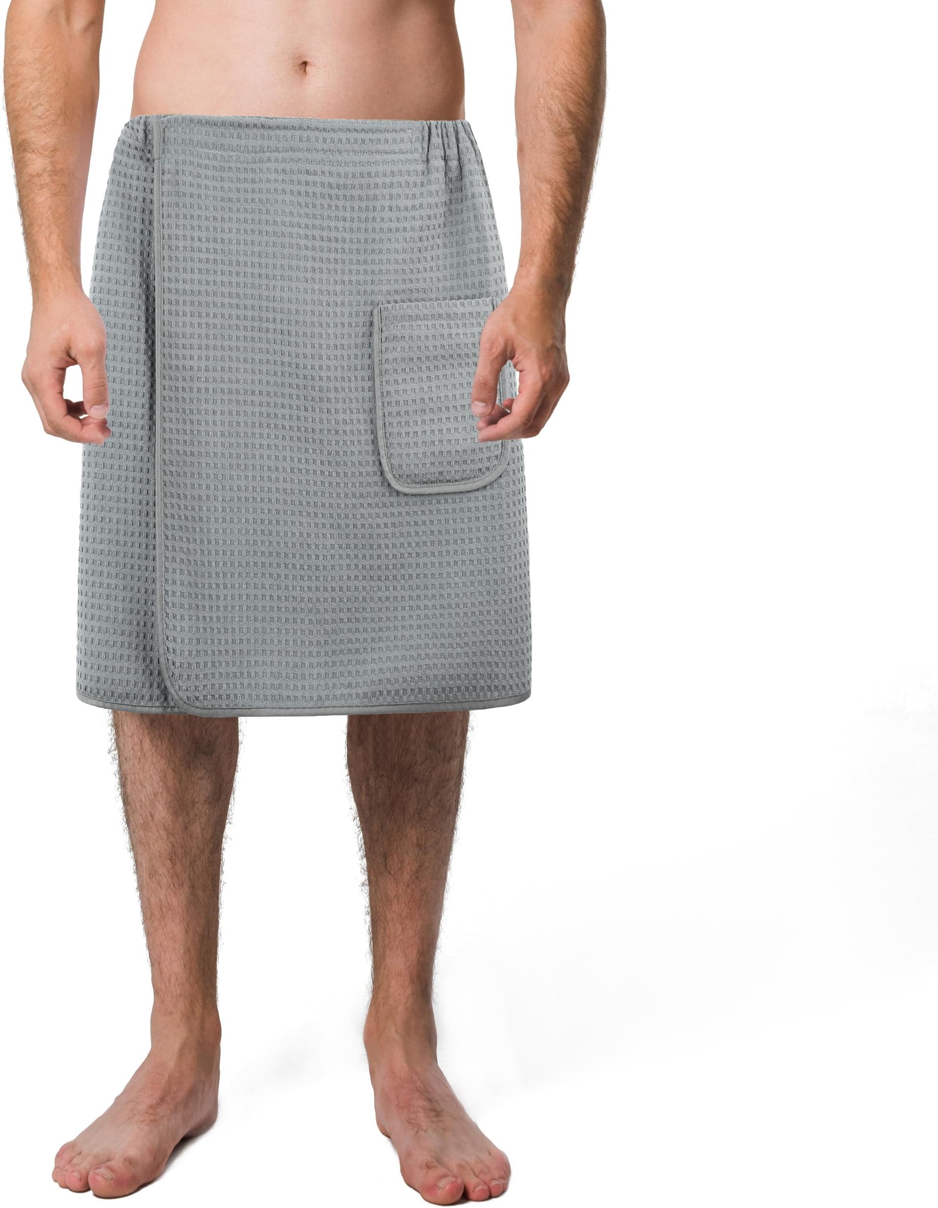 Amazon.com: POLYTE Quick Dry Microfiber Bath Towel Body Wrap for Men, One Size (Gray) : Home ...