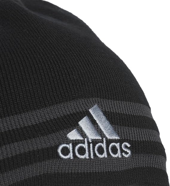 adidas Men's Reversible Skully Beanie Two-Sided Skull Cap Winter Hat