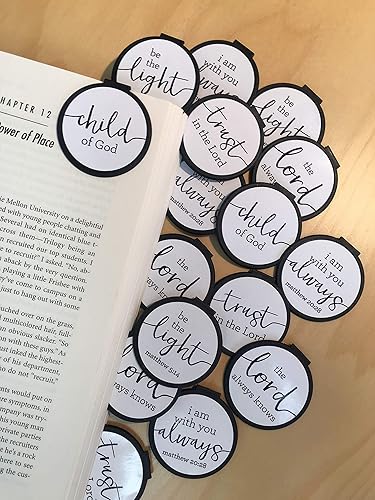 Miniatura 2 de Marcadores inspiradores para todas las edades (juego de 75) Escrituras cristianas a granel citas cristianas y pasajes surtidos marcapáginas regalos