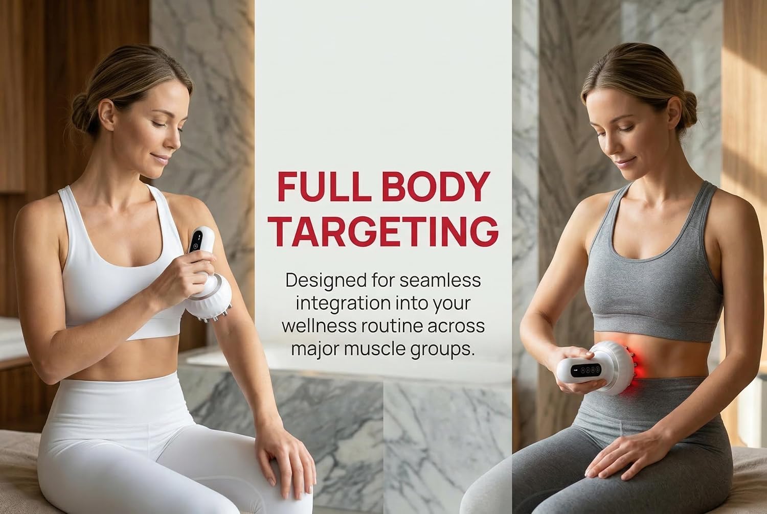 Lymphatic Drainage Massager & Anti Cellulite Massage Tool, Body Sculpting Machine with Microcurrent, Light, Heat & Vibration, Reduce Stretch Marks & Cellulite for Legs, Arms, Belly, Thighs, Back