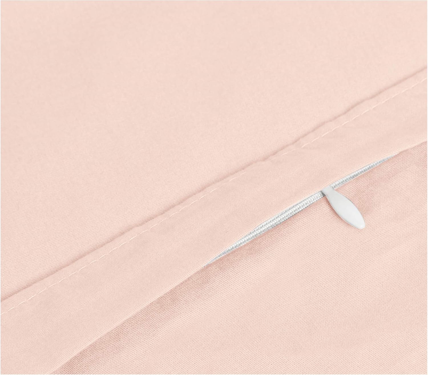 Amazon Basics Ultra-Soft Body Pillow Cover Pillowcase, Breathable, Easy to Wash, 55" x 21", Blush