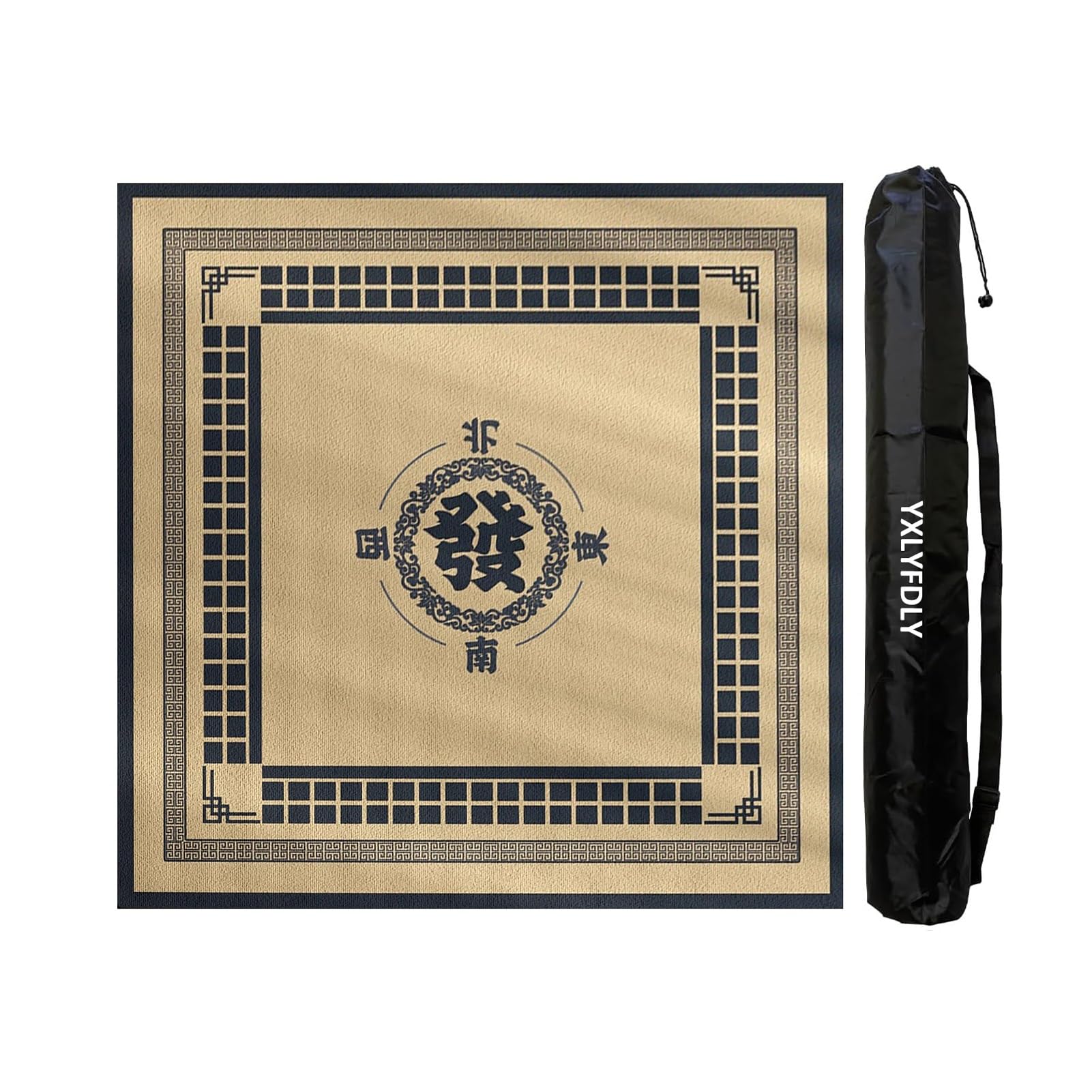 Alfombrilla para Mesa de Mahjong, Suave, Engrosada y Antideslizante con Bolsa de Transporte(140cm/55.11in)