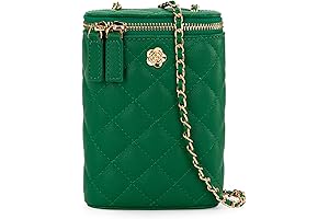 Women's Small Soft Quilted Phone Bag and Wallet