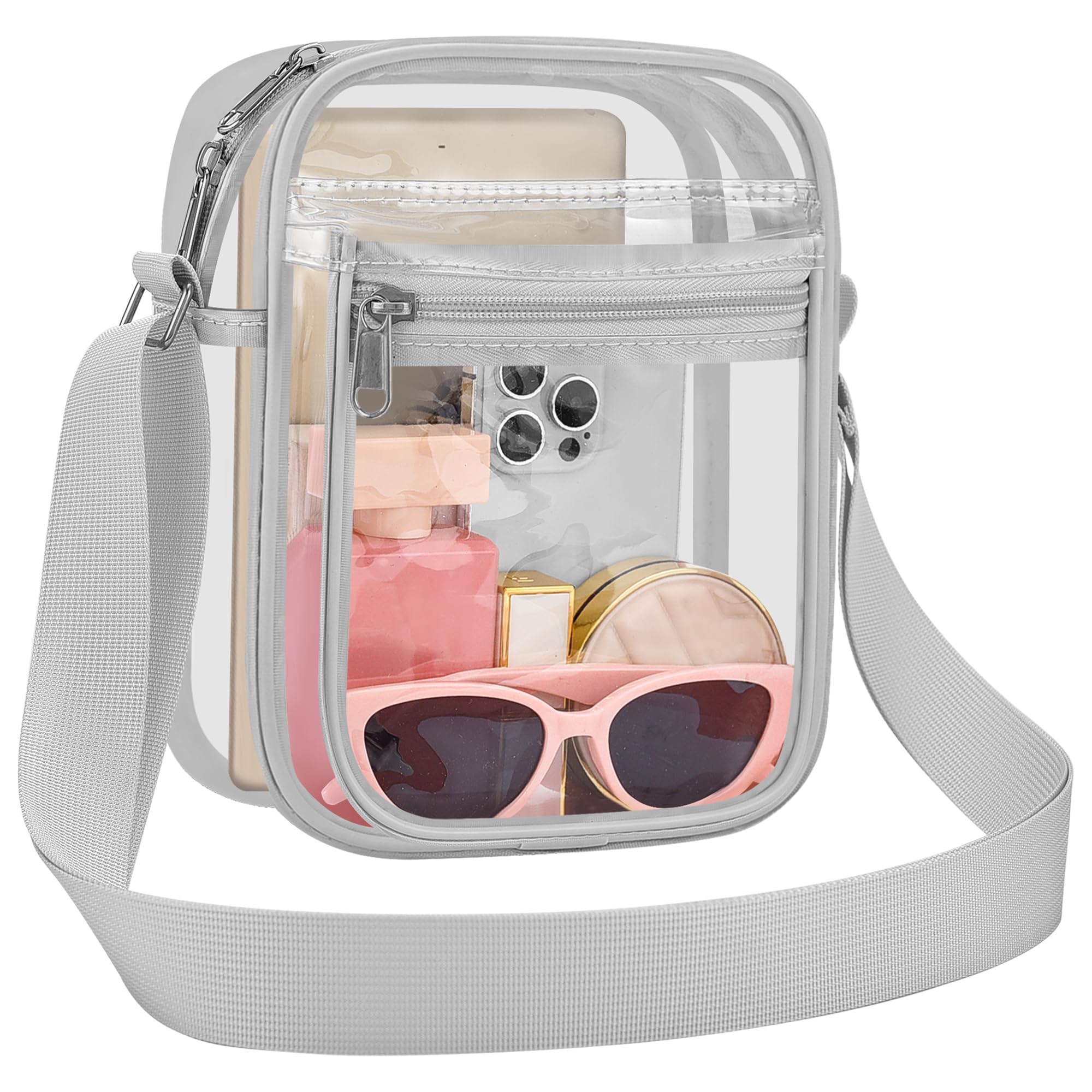 USPECLARE Clear Bag Stadium Approved Clear Messenger Bag for Men and Women